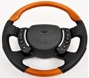 Range Rover L322 Steering Wheel - Cherry SPORT Grip HEATED - Nappa Leather Preview